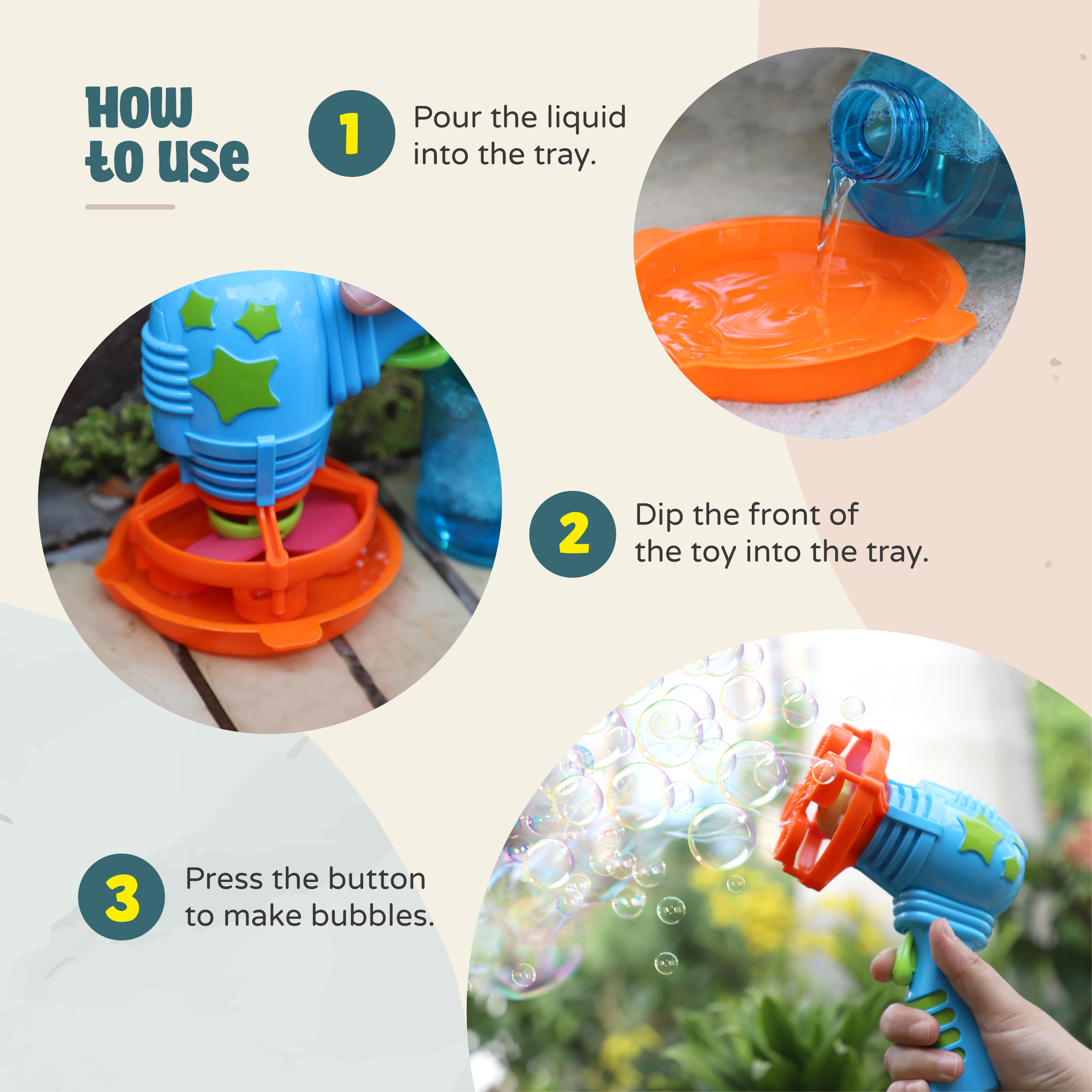 MOON BUBBLE STORM BUBBLE TOYS - BLUE
GREEN
