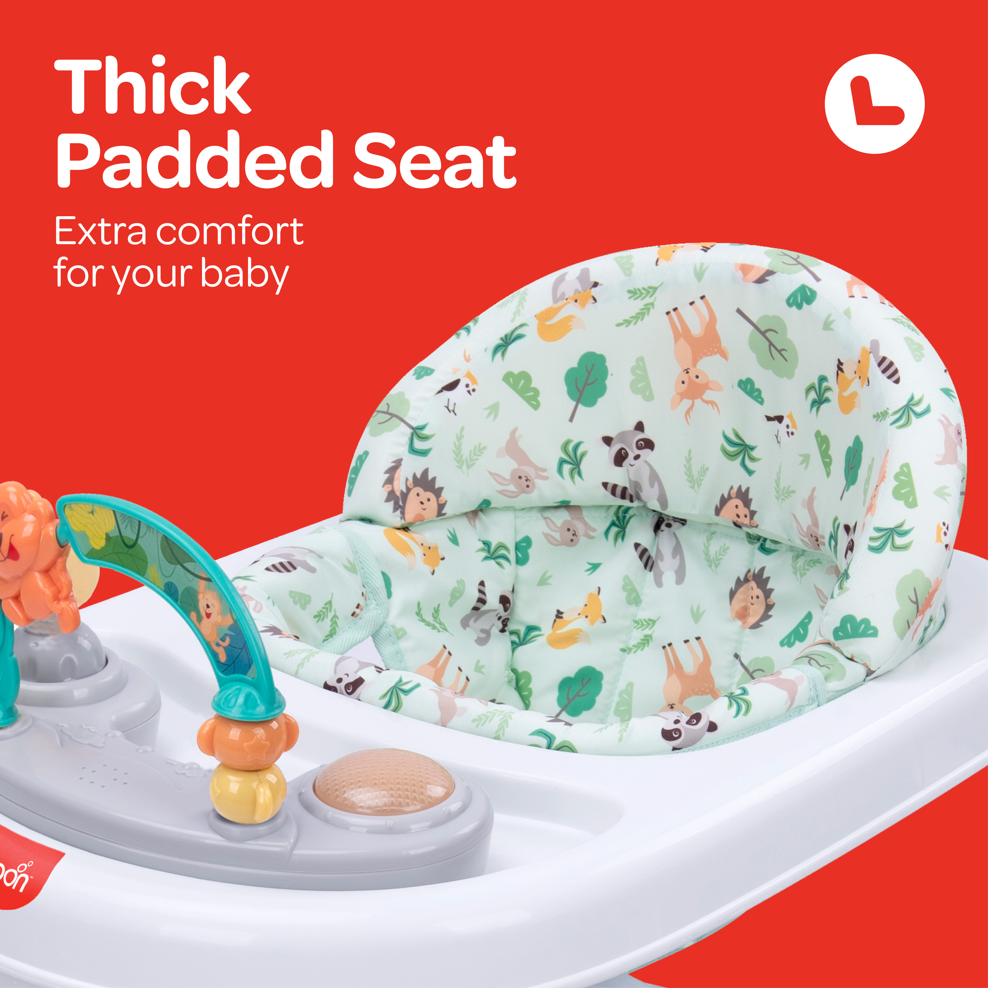 MOON STRIDE BABY WALKER-GREEN