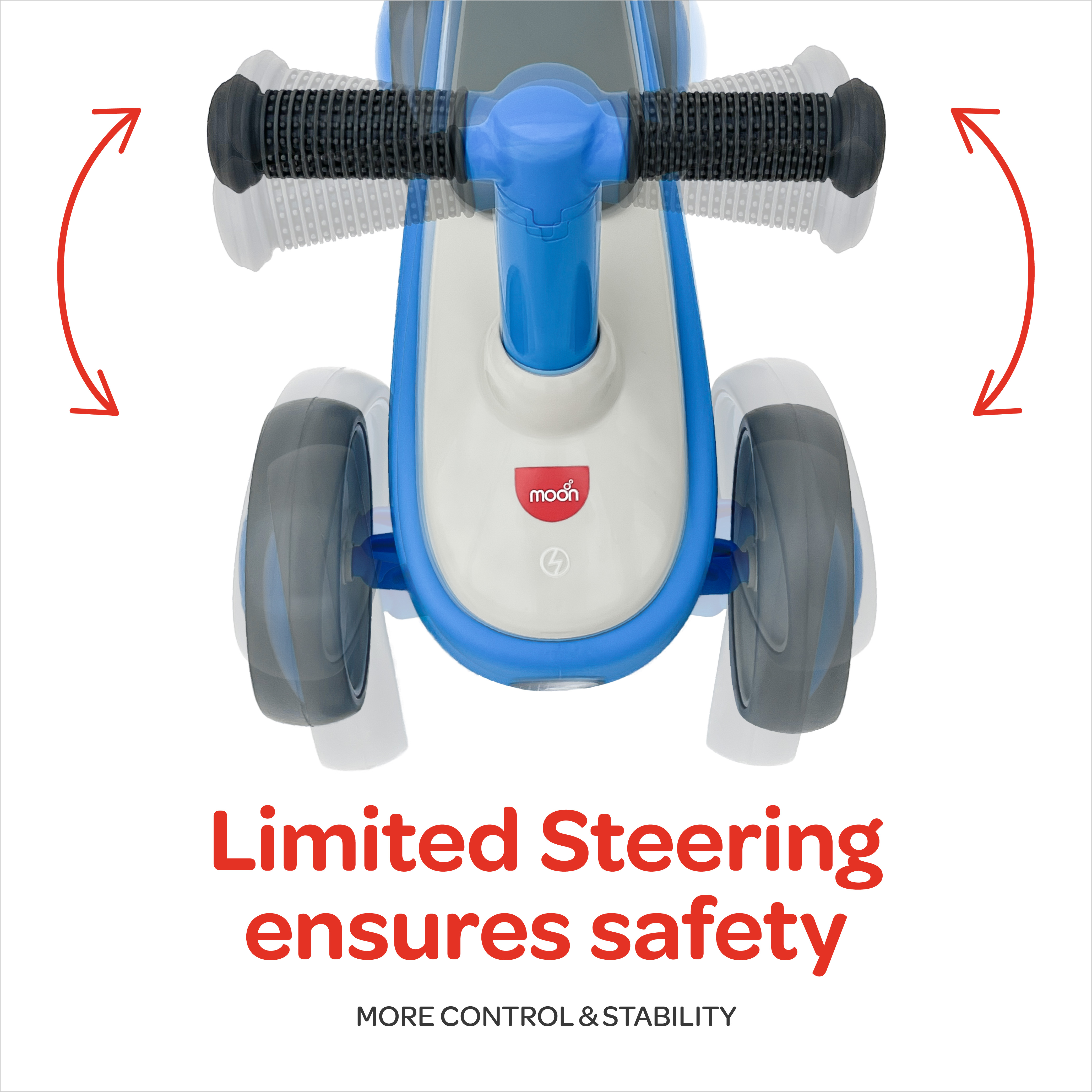 MOON DASHER RIDE ON SCOOTER - BLUE
