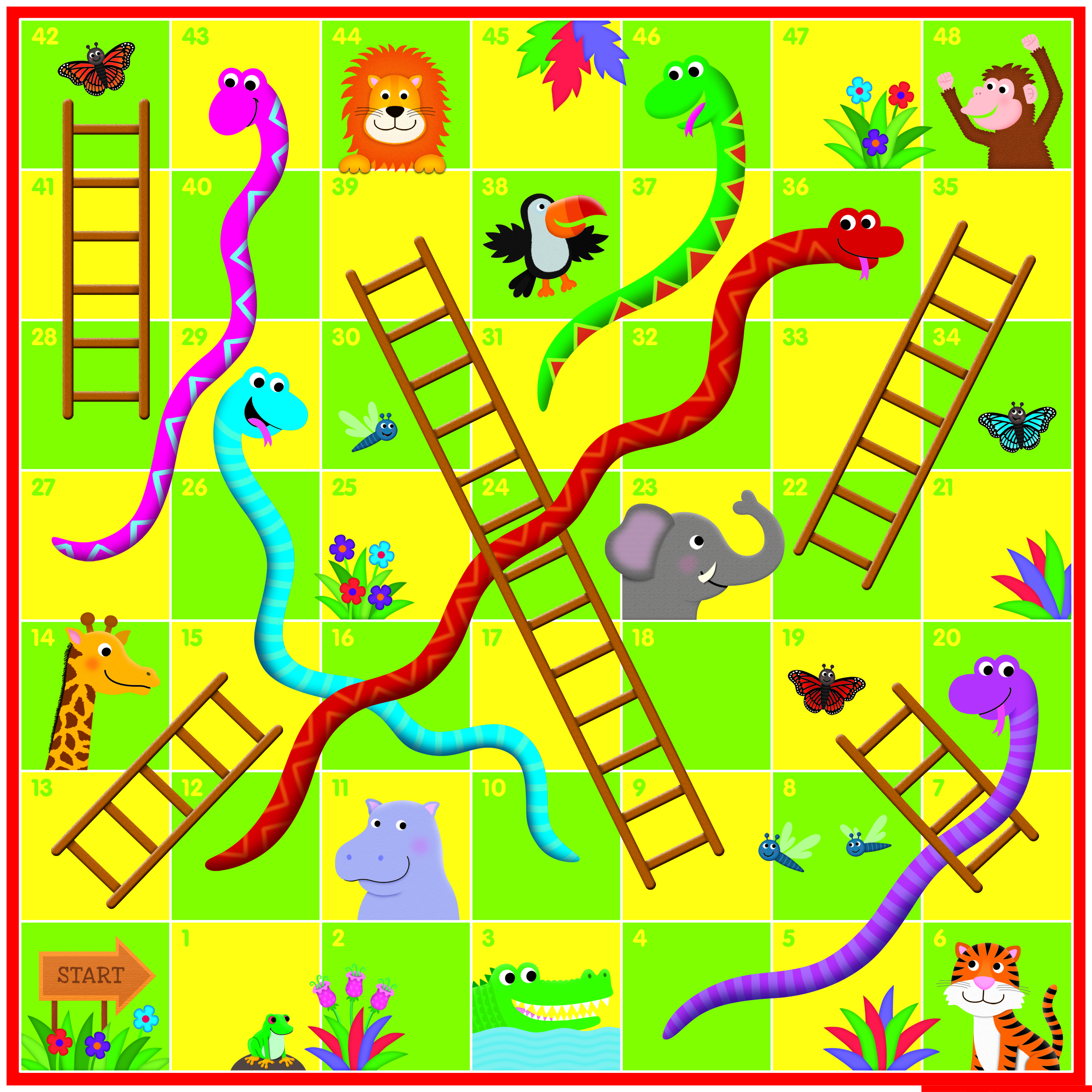 GALT TOYS GIANT SNAKES & LADDERS PUZZLE