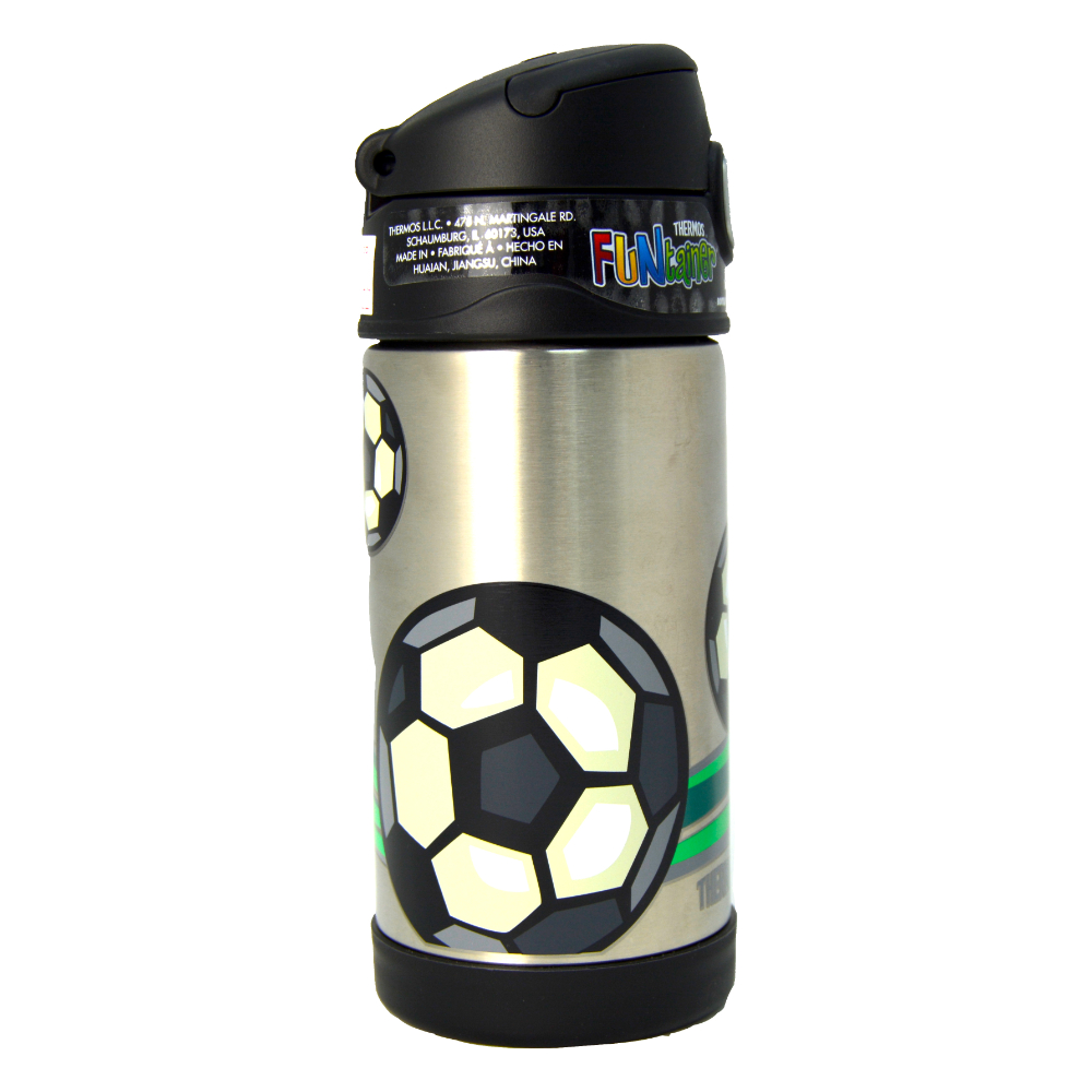 THERMOS-FUNTAINER STAINLESS STEEL HYDRATION/WATER BOTTLE-FOOT BALL-355 ML