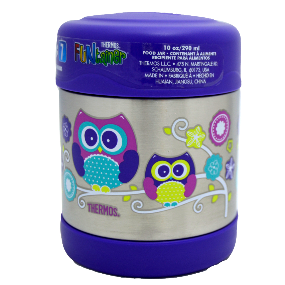 THERMOS FUNTAINER STAINLESS STEEL FOOD JAR -OWL -290 ML