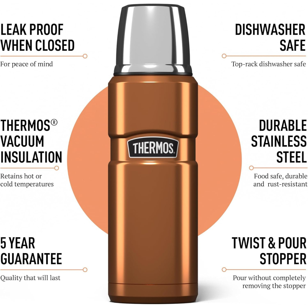 THERMOS - STAINLESS KING TRAVEL MUG  470 ML, COPPER