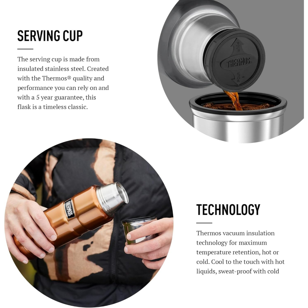 THERMOS - STAINLESS KING TRAVEL MUG  470 ML, COPPER