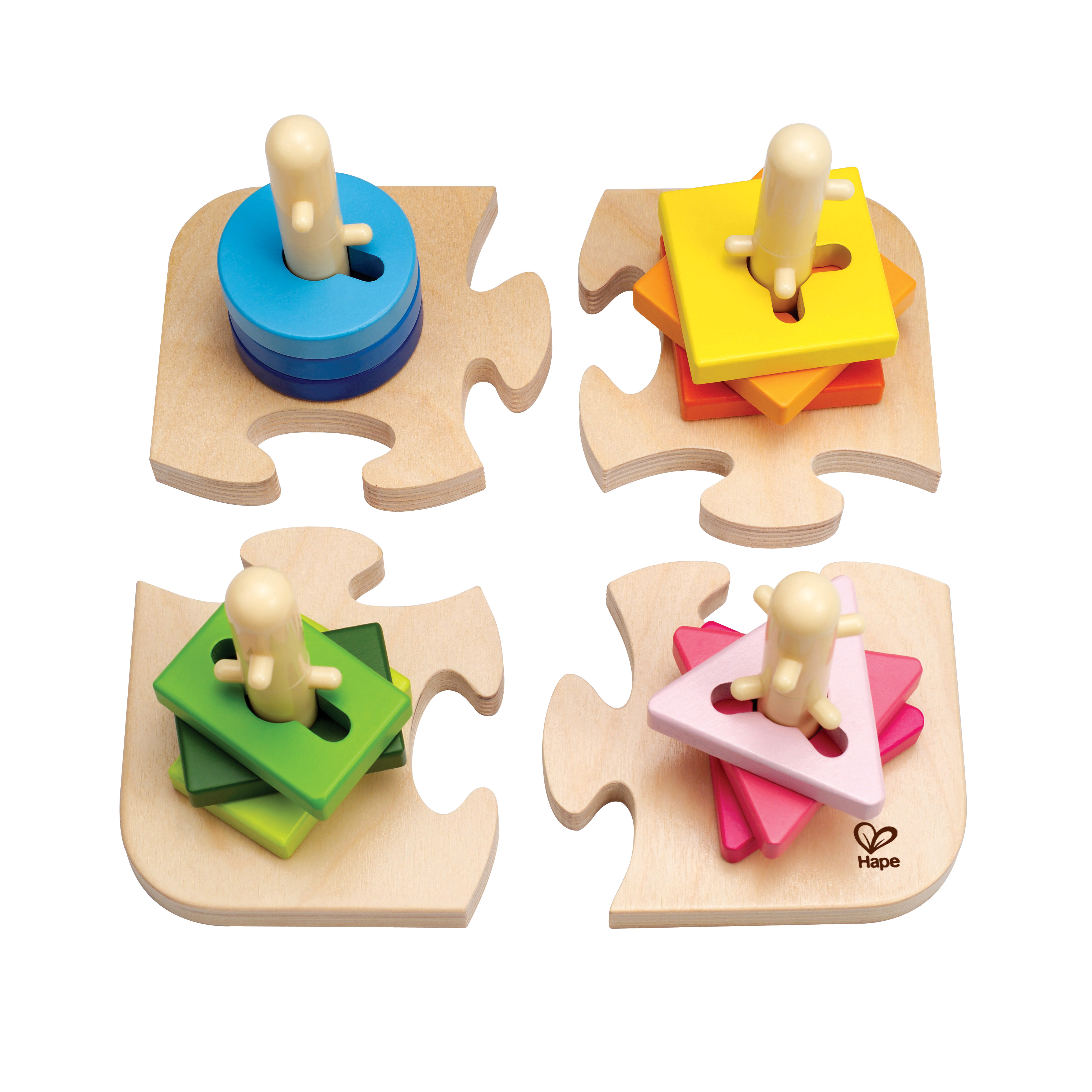 HAPE WOODEN CREATIVE PEG PUZZLE -16PCS