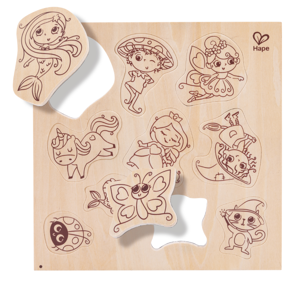 HAPE DIY MAGIC FRIENDS ART & CRAFT SET W/ WOODEN MAGNETS