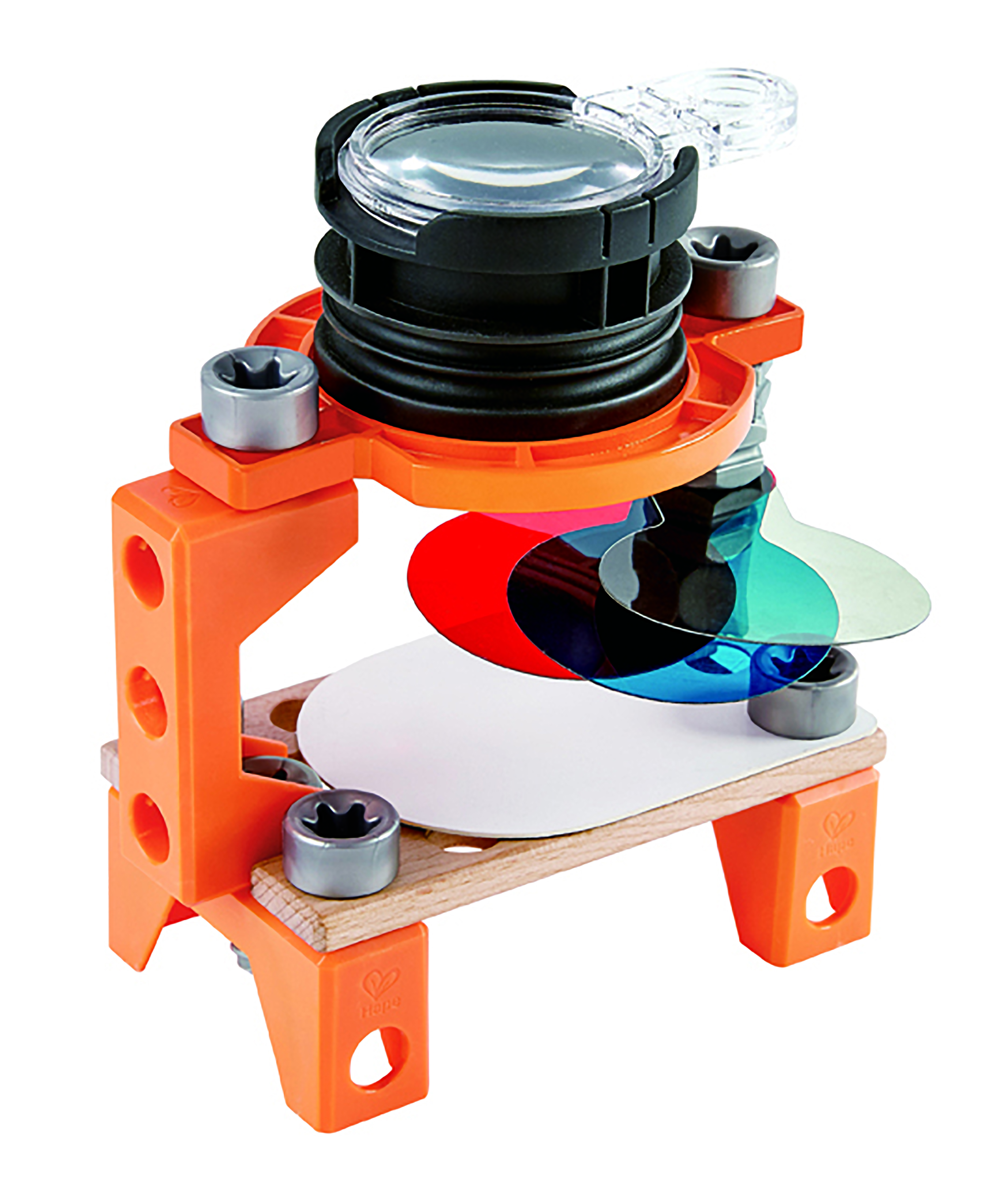 HAPE JUNIOR INVENTOR OPTICAL SCIENCE LAB WOODEN PLAYSET 53PCS