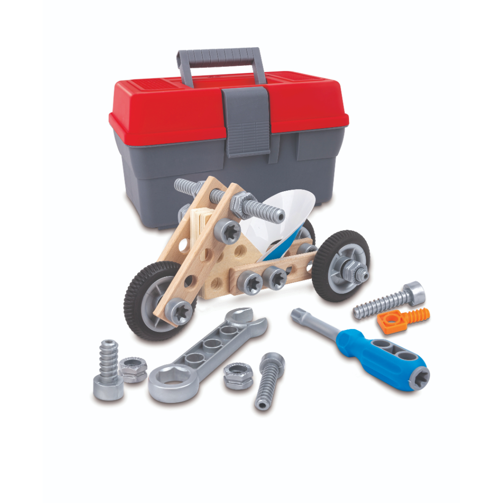 HAPE BUILD 'N' DRIVE MOTORBIKE SET