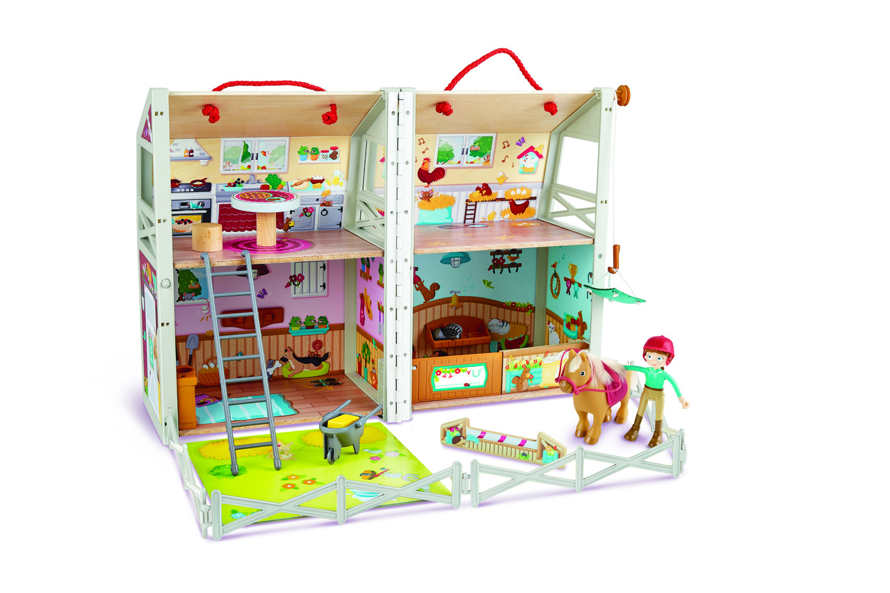 HAPE PONY CLUB RANCH PLAYSET WITH ACCESSORIES