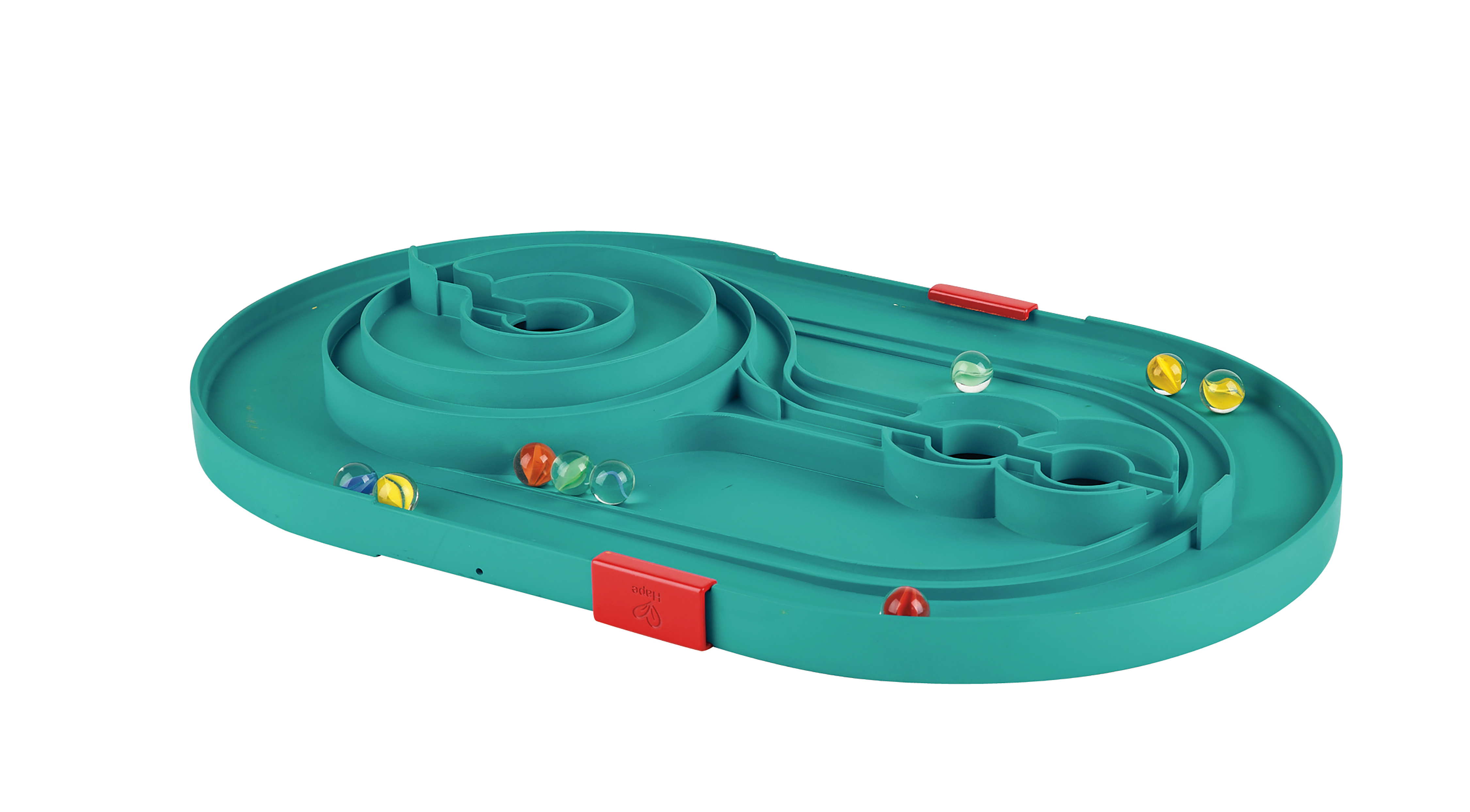 HAPE QUADRILLA STACK TRACK MARBLE RUN SET 28PCS + 30 MARBLES