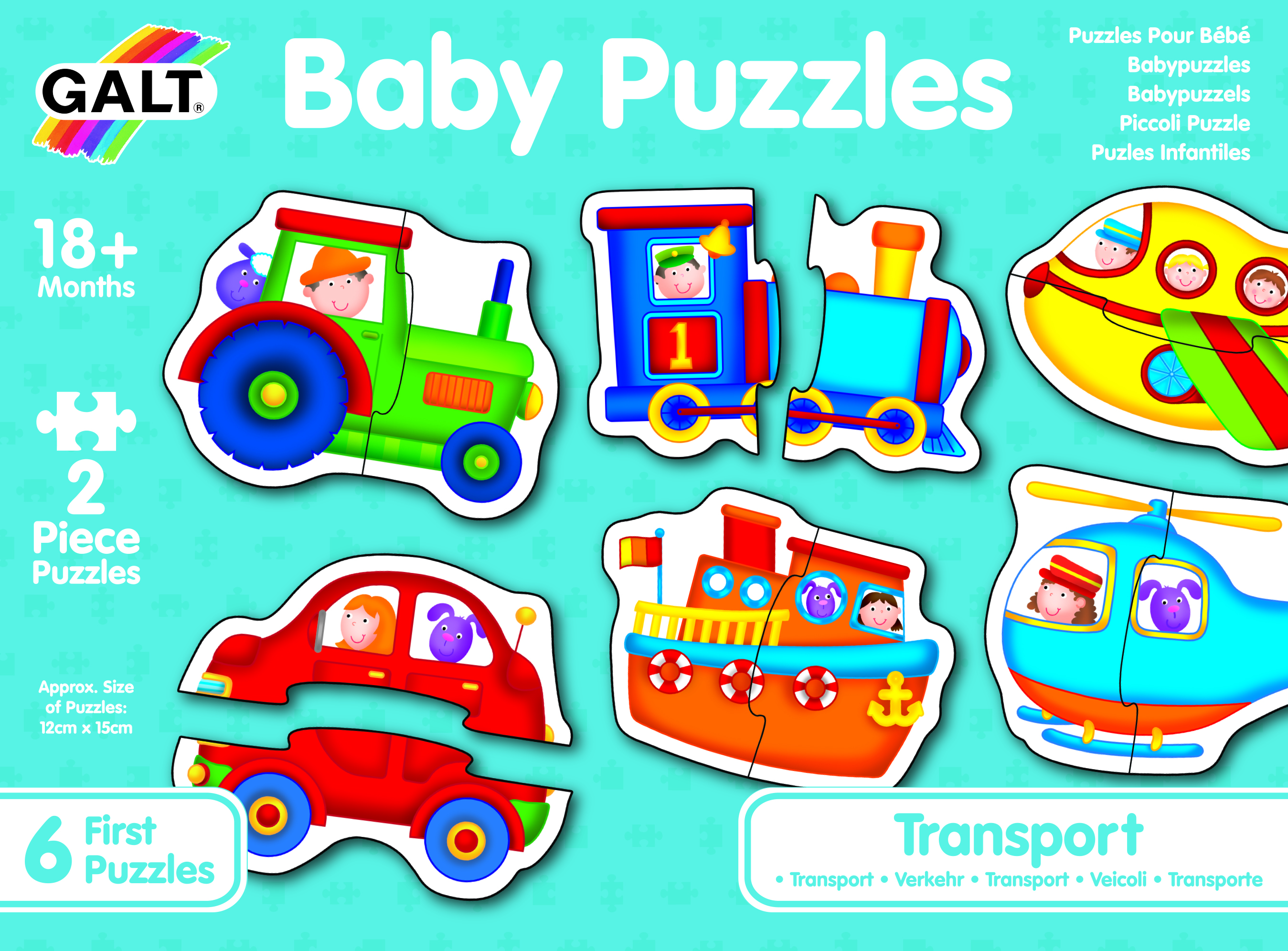 GALT TOYS, BABY PUZZLE - TRANSPORT