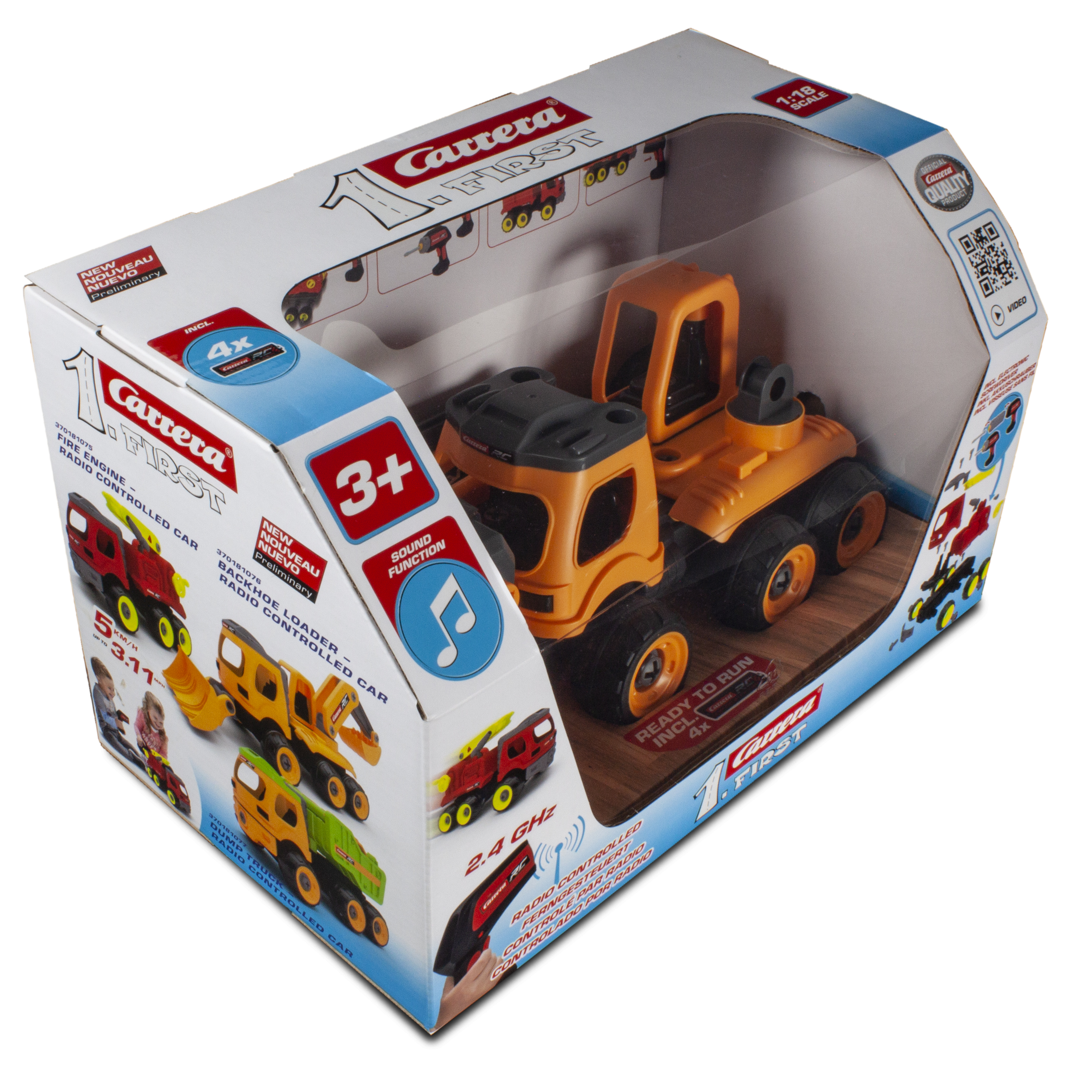CARRERA R/C FIRST BACKHOE LOADER 1:18