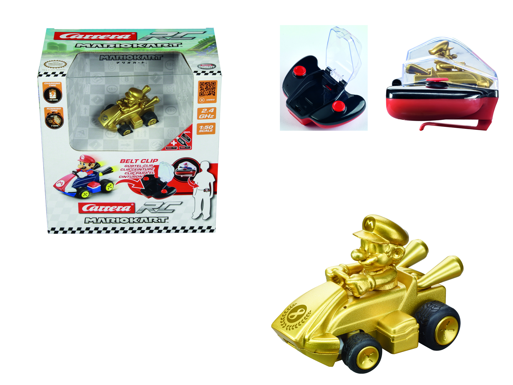 RC MARIO KART MINI RC MARION GOLD