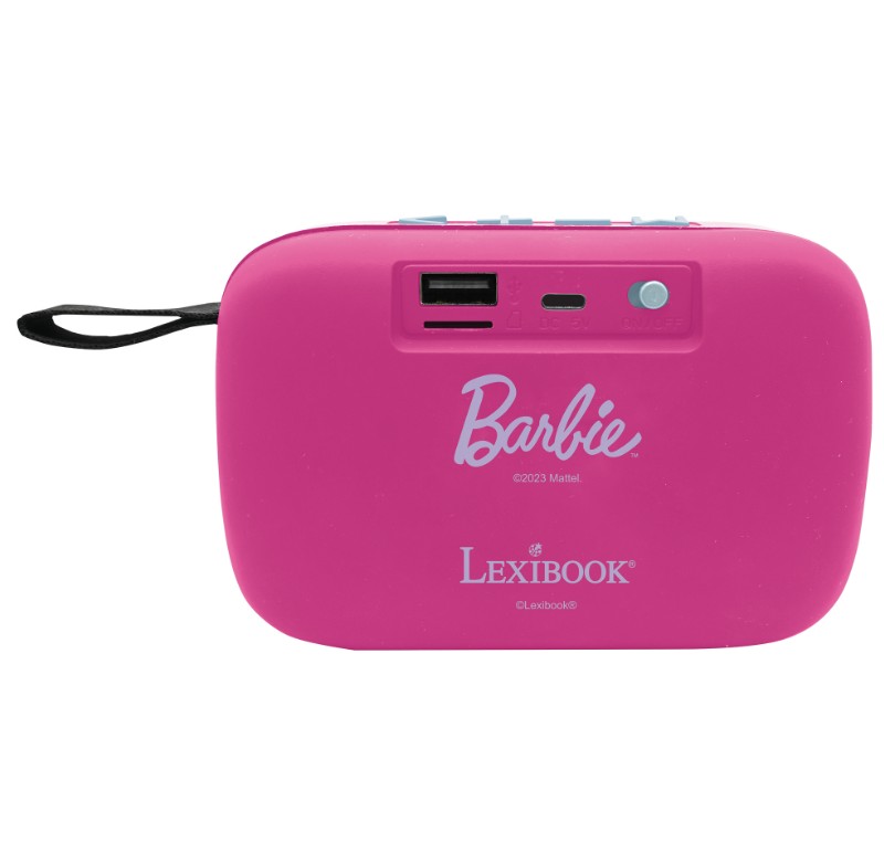 BARBIE BLUETOOTH PORTABLE SPEAKER WITH FABRIC FINISH