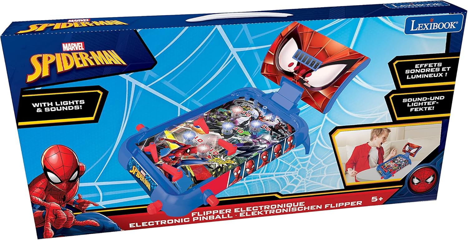 SPIDERMAN ELECTRONIC PINBALL WITH LIGHTS AND SOUND