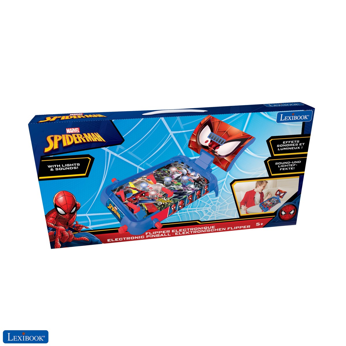 SPIDERMAN ELECTRONIC PINBALL WITH LIGHTS AND SOUND