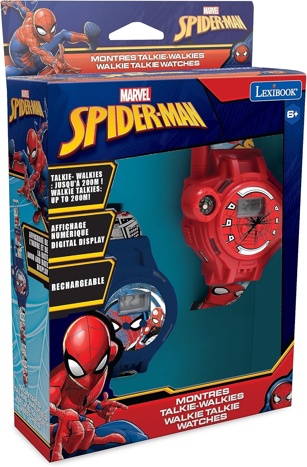 SPIDERMAN DIGITAL WATCH WITH WALKIE TALKIE 200M