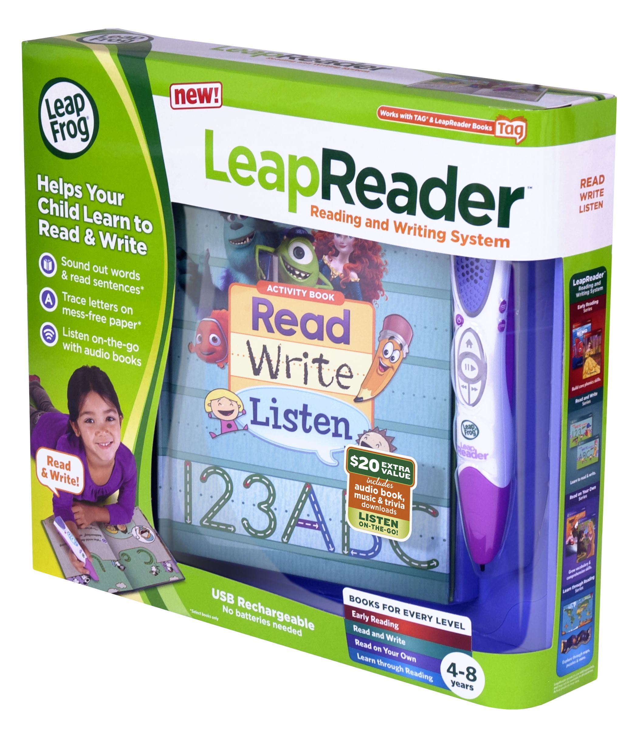 LEAPFROG LEAPREADER READING AND WRITING SYSTEM - PINK