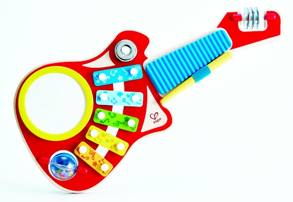 HAPE - 6-IN-1 WOODEN GUITAR-SHAPED MUSIC MAKER TOY