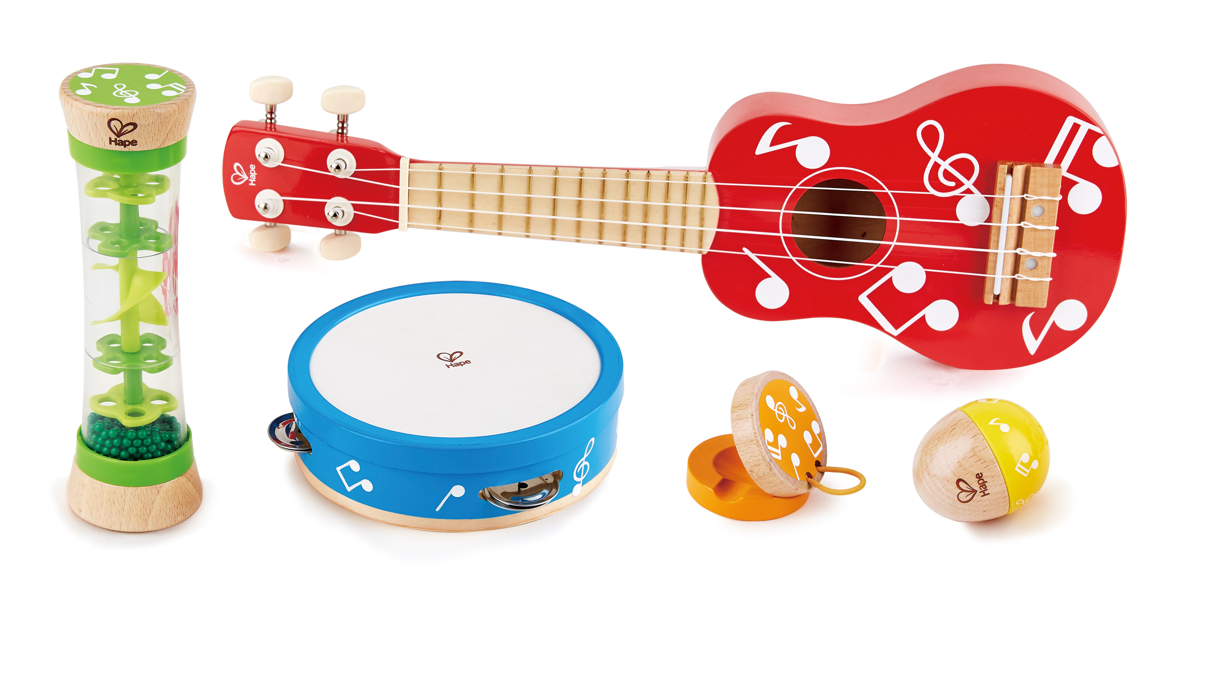 HAPE MINI BAND WOODEN MUSICAL INSTRUMENT SET - 5PCS