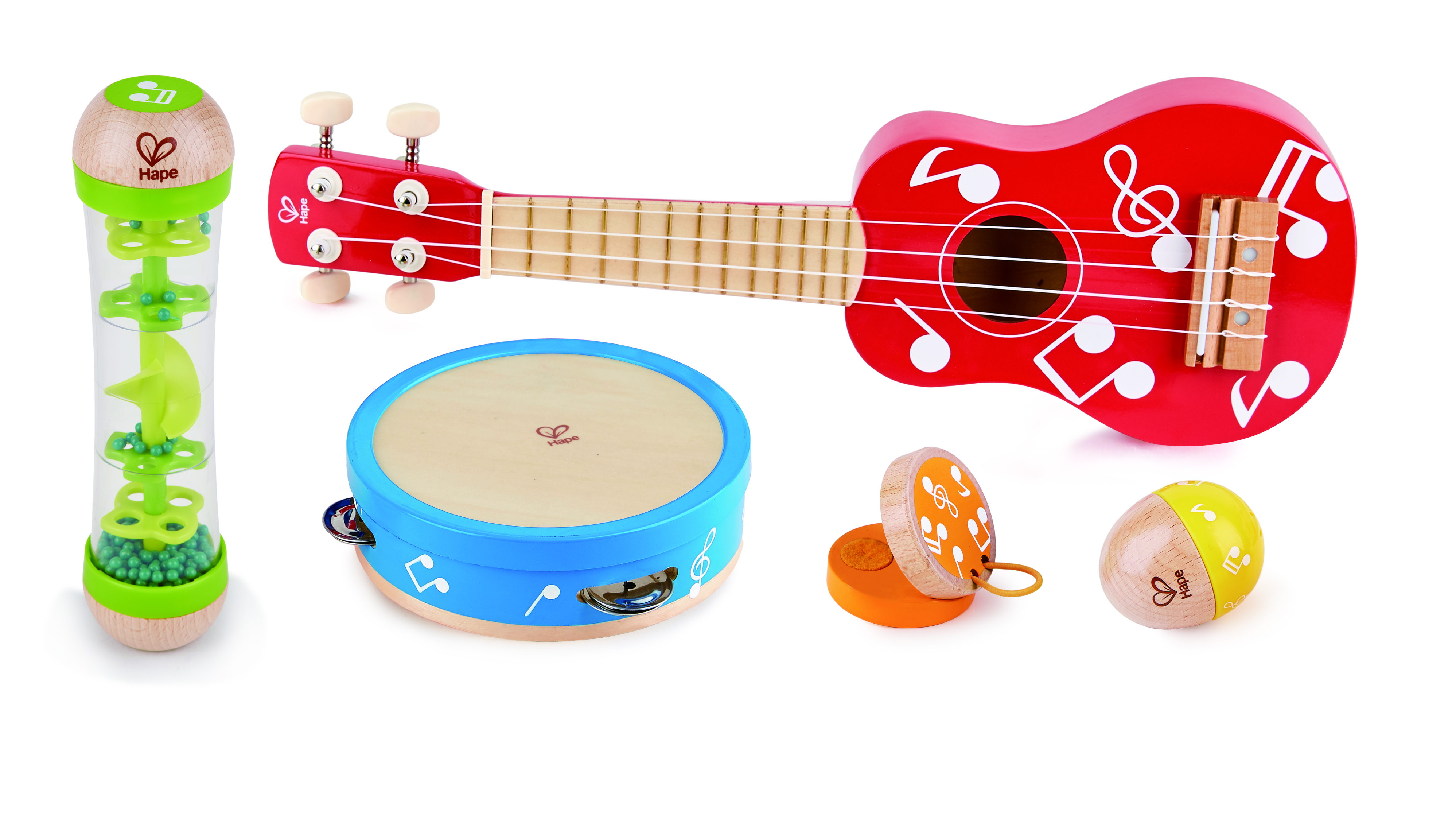 HAPE MINI BAND WOODEN MUSICAL INSTRUMENT SET - 5PCS