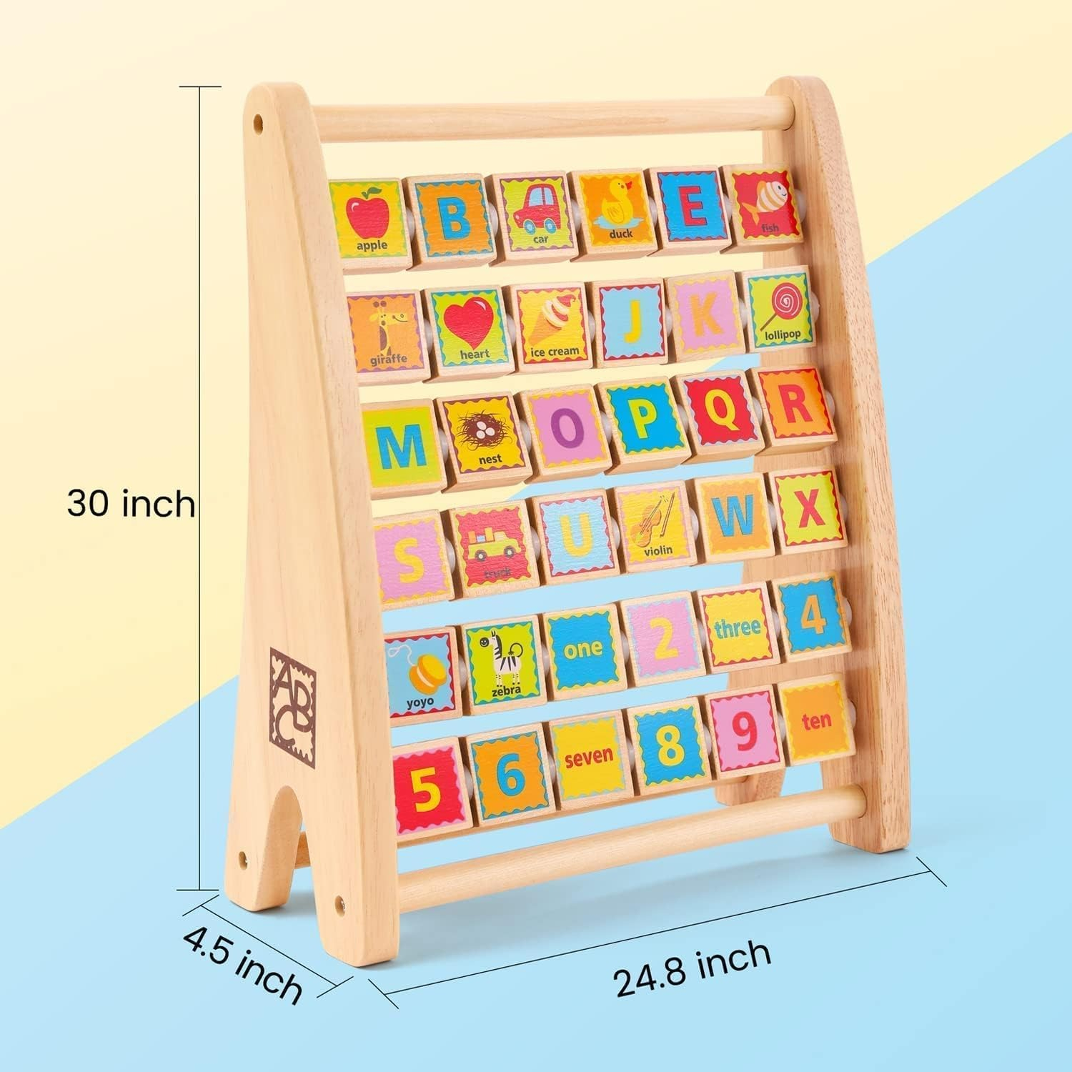 HAPE EDUCATIONAL ALPHABET WOODEN ABACUS