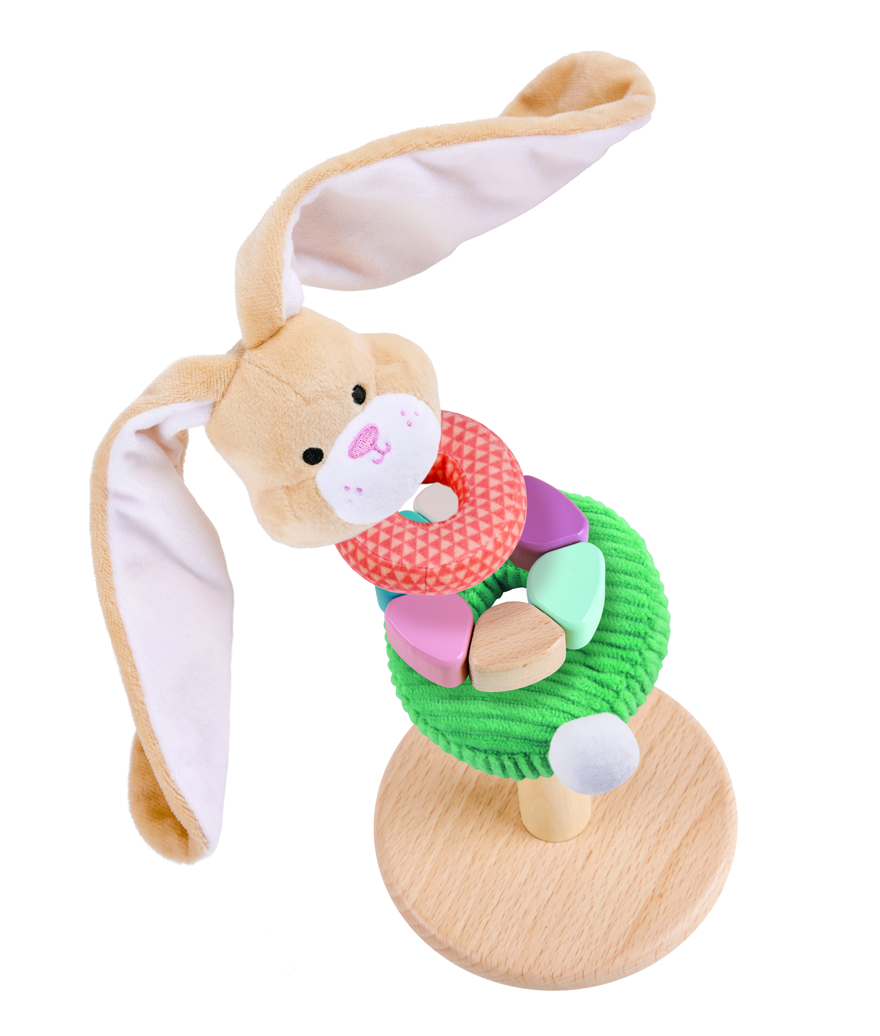 HAPE WOODEN BUNNY STACKING RING