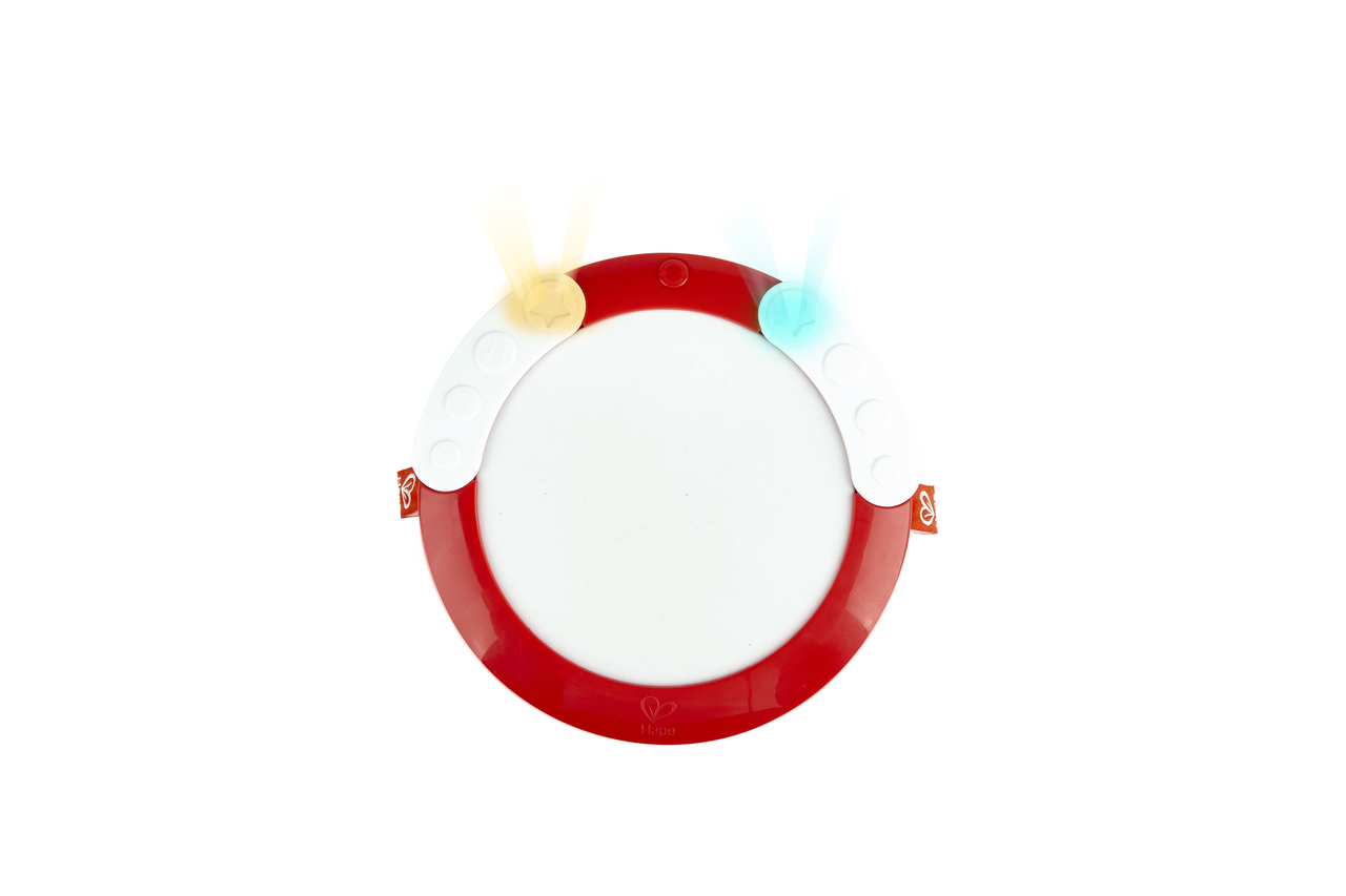 HAPE LEARN WITH LIGHTS MUSICAL INSTRUMENT DRUM SET - 3PCS