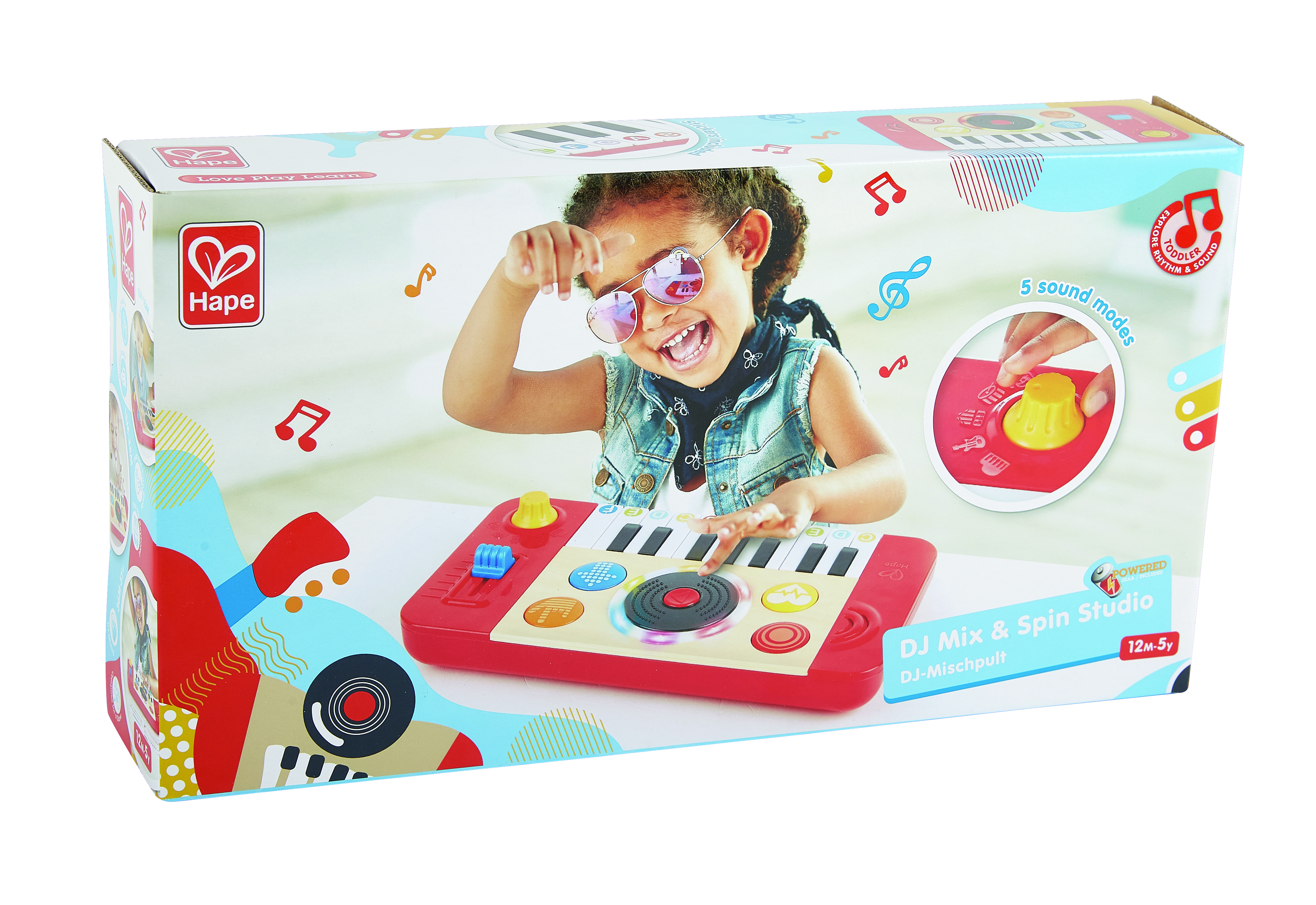 HAPE DJ MIX & SPIN STUDIO WITH LIGHT AND SOUND PLAYSET