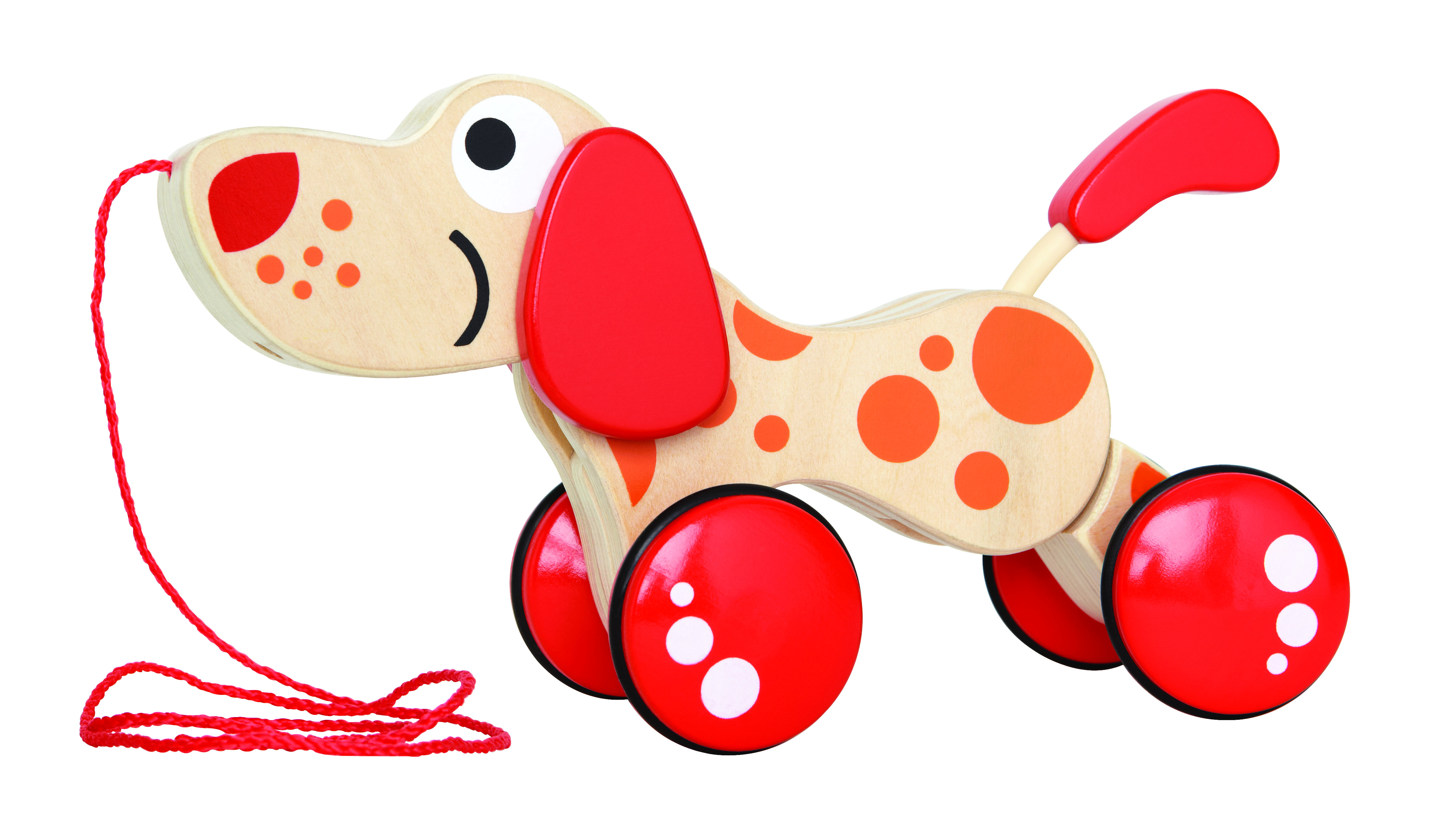HAPE - PUPPY PUSH & PULL WALK-A-LONG WOODEN TOY