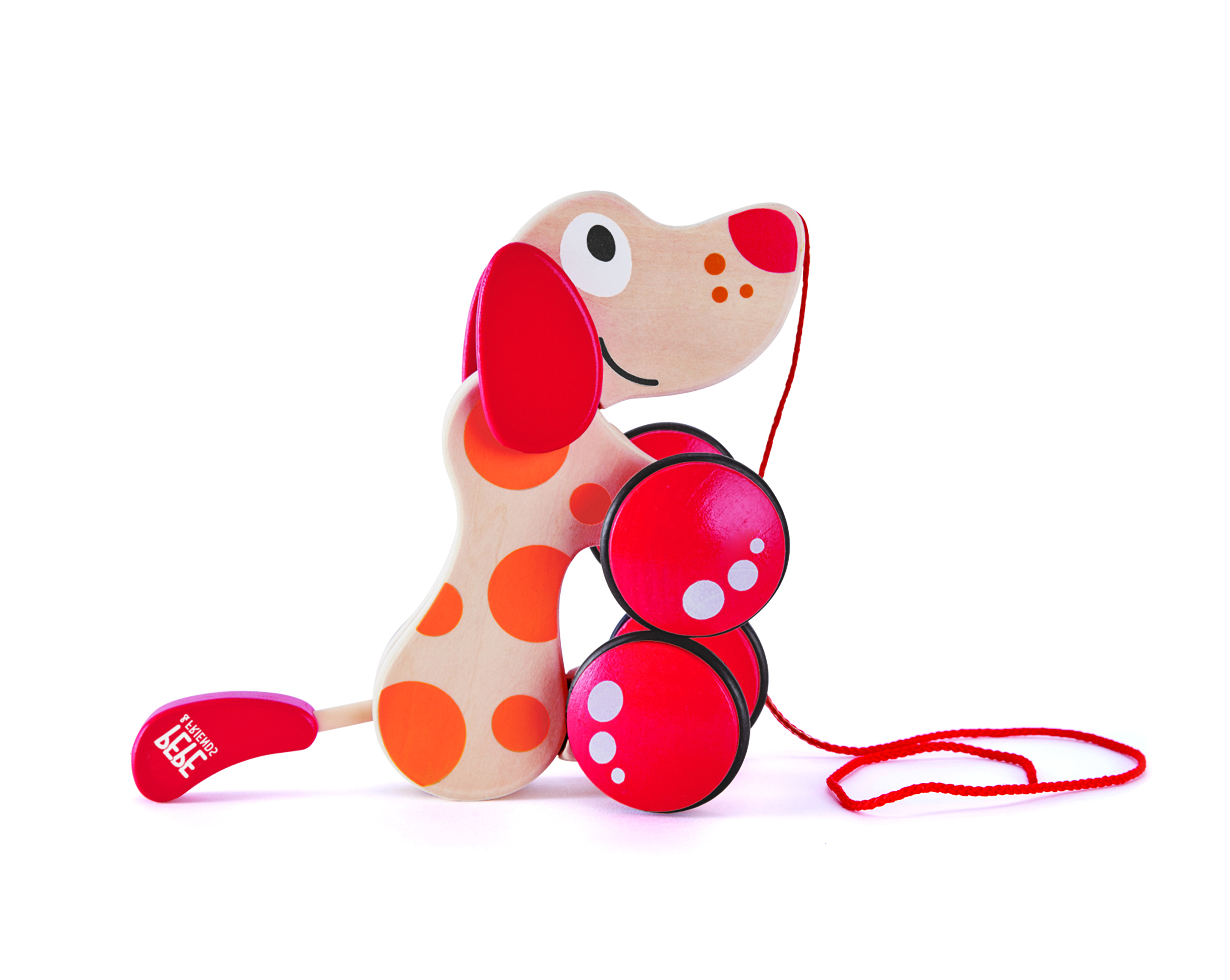 HAPE - PUPPY PUSH & PULL WALK-A-LONG WOODEN TOY