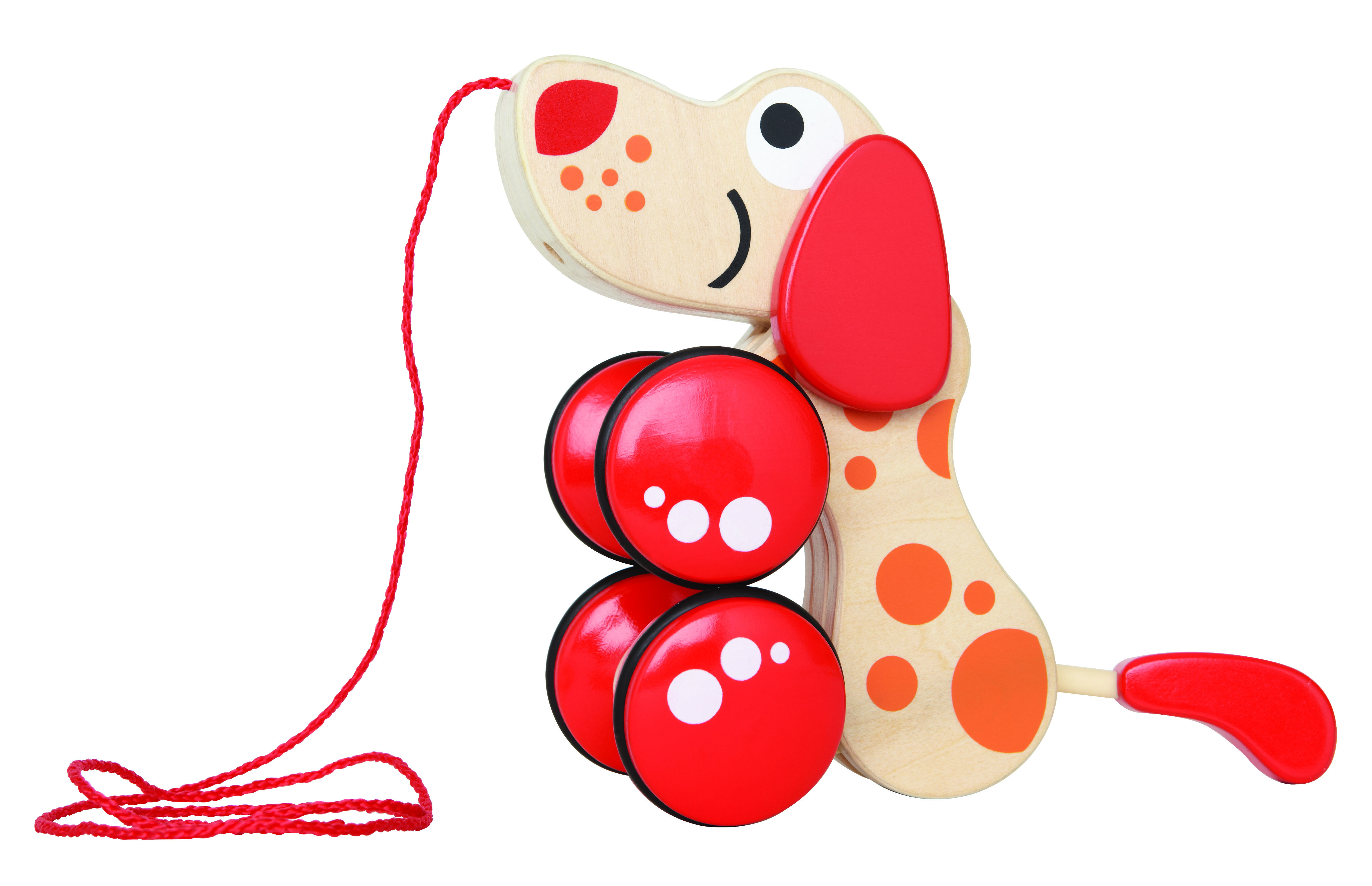 HAPE - PUPPY PUSH & PULL WALK-A-LONG WOODEN TOY