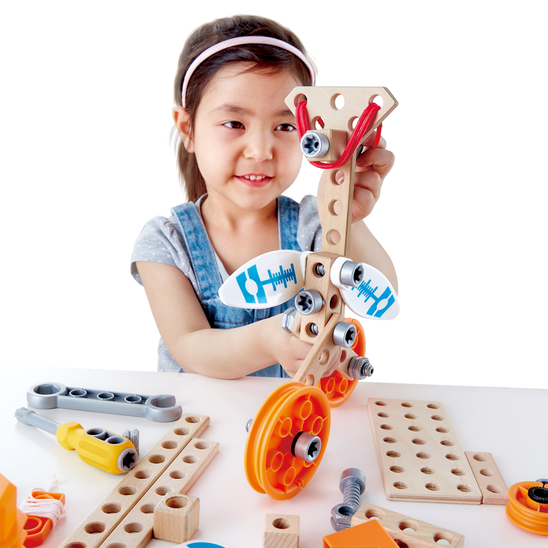 HAPE JUNIOR INVENTOR DELUXE EXPERIMENT CONSTRUCTION KIT 57PCS