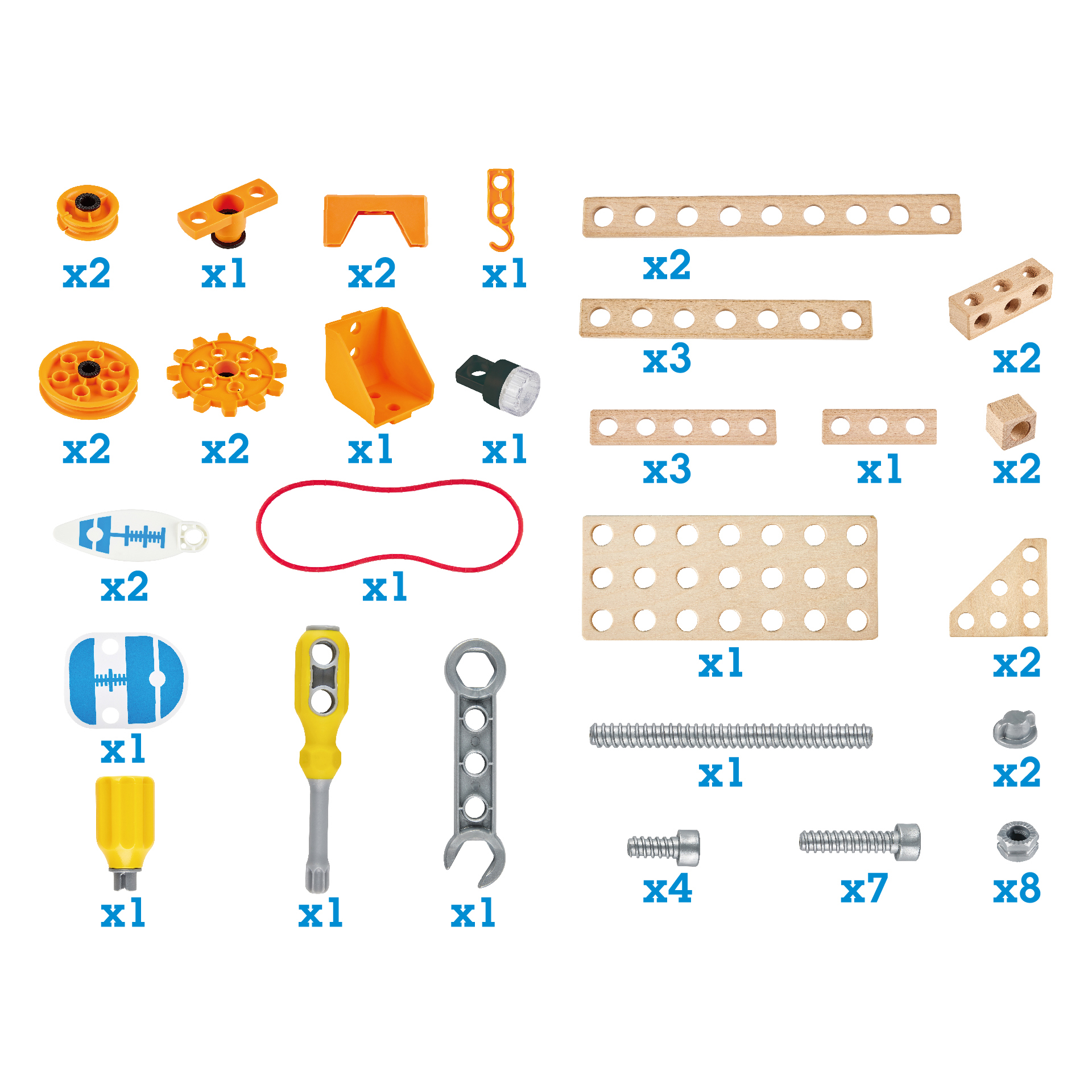 HAPE JUNIOR INVENTOR DELUXE EXPERIMENT CONSTRUCTION KIT 57PCS