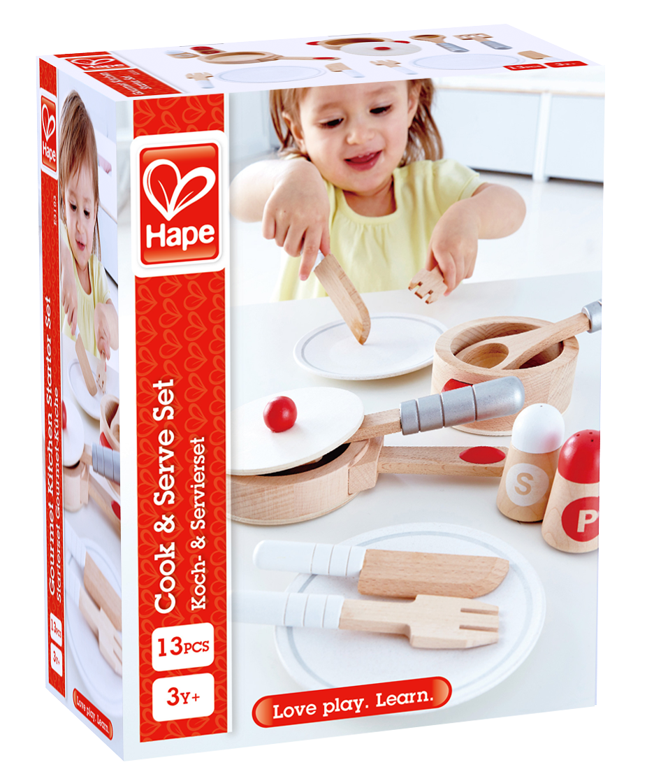 HAPE COOK & SERVE KITCHEN AND FOOD SET 13PCS