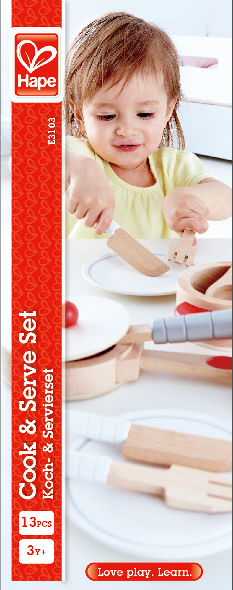 HAPE COOK & SERVE KITCHEN AND FOOD SET 13PCS
