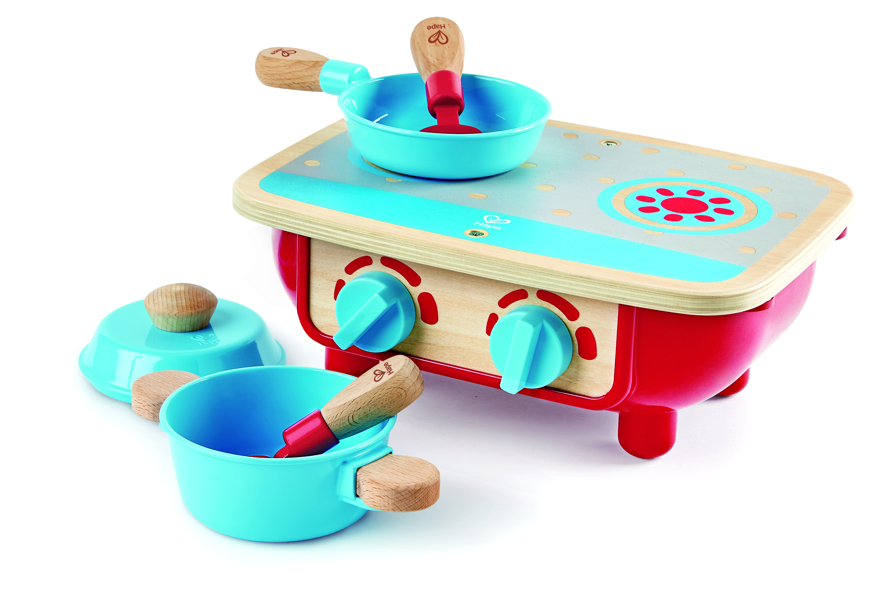HAPE WOODEN COOKING KITCHEN & FOOD PLAYSET