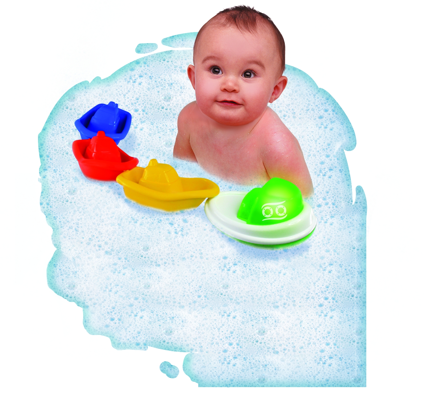 BATH STACKING BOAT WITH LIGHT