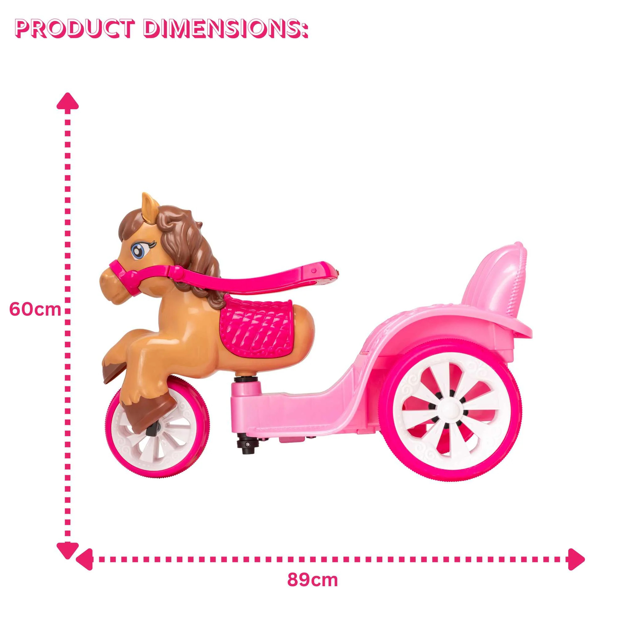 EVO RIDE ON PONY CARRIAGE 6V