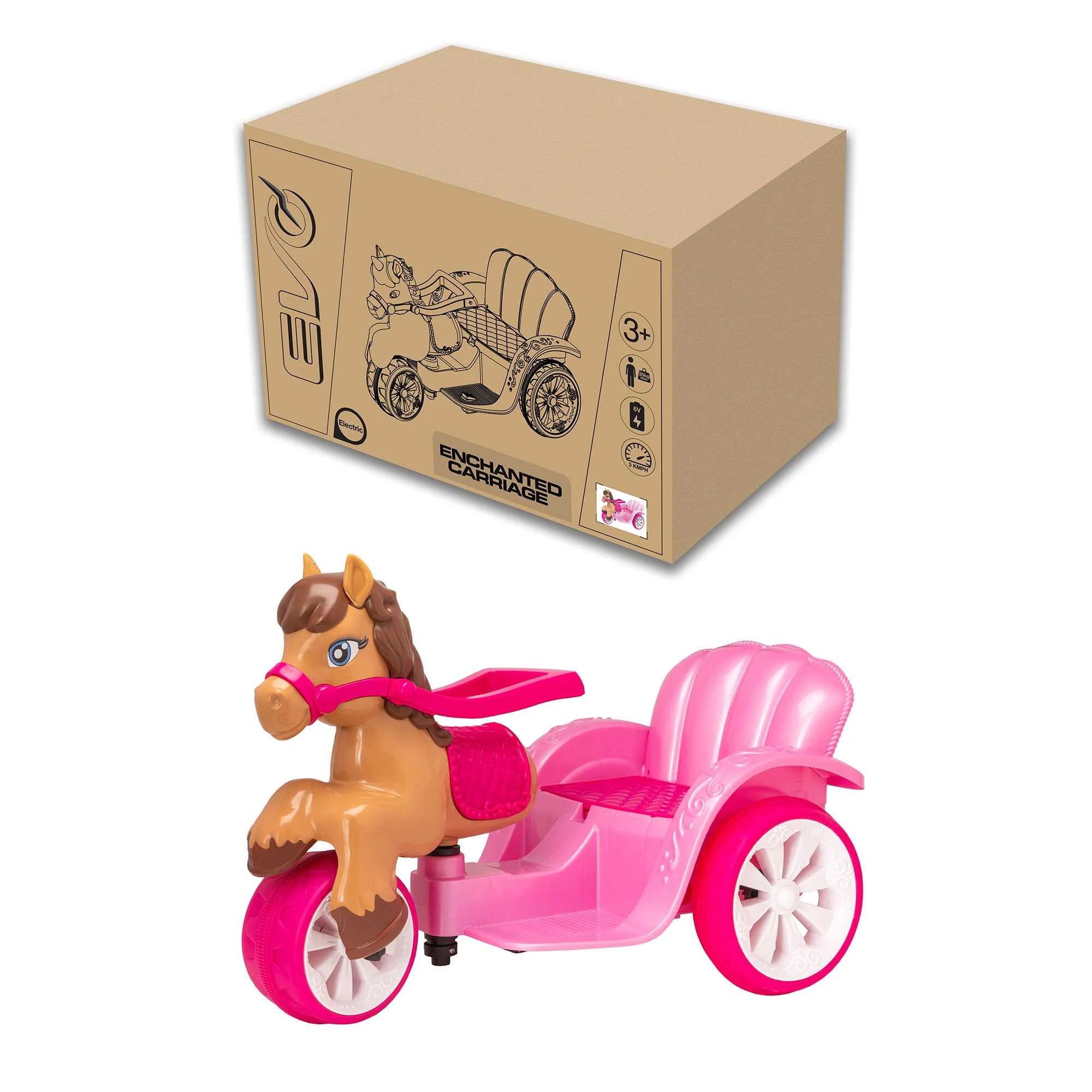 EVO RIDE ON PONY CARRIAGE 6V
