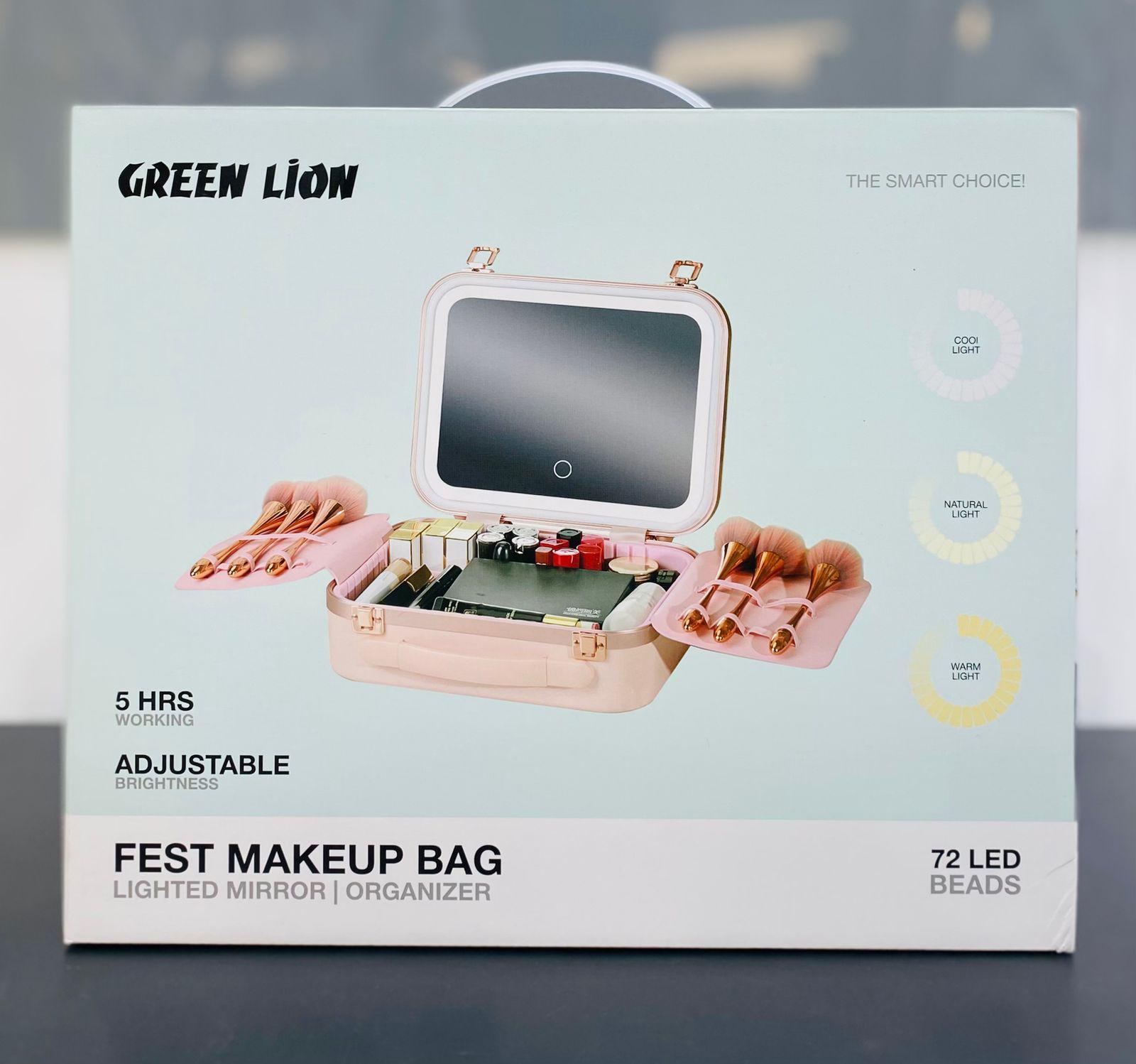 Green Lion Fest Makeup Bag