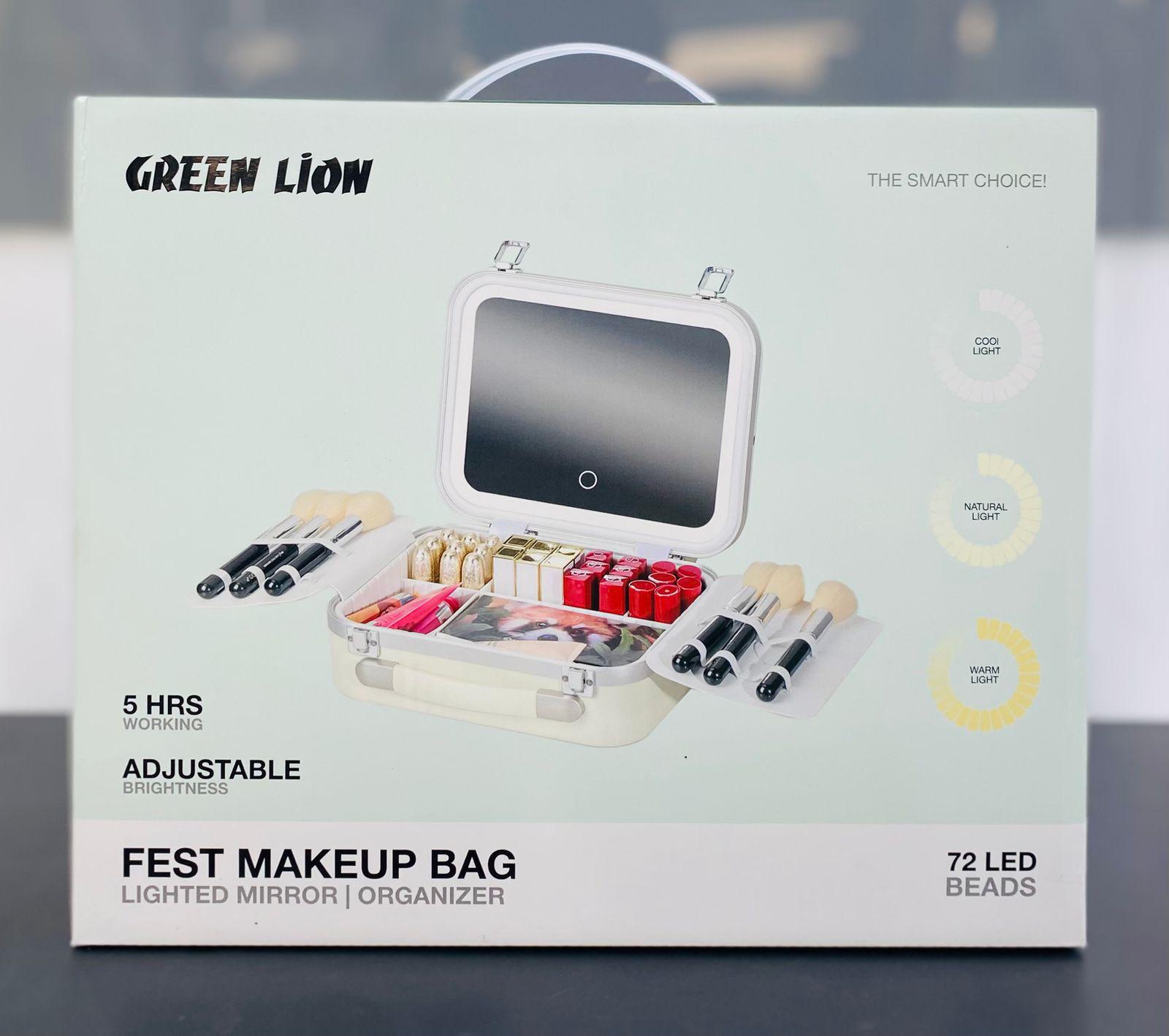 Green Lion Fest Makeup Bag