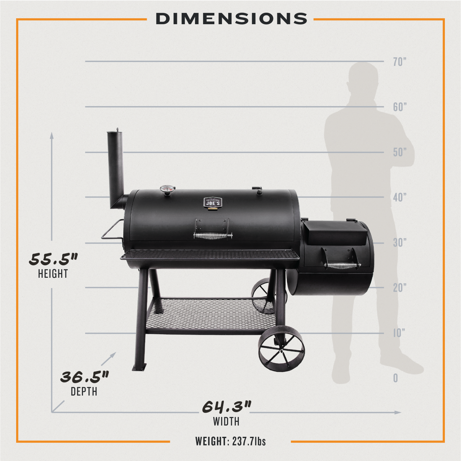 Oklahoma Joe's Longhorn Offset Smoker