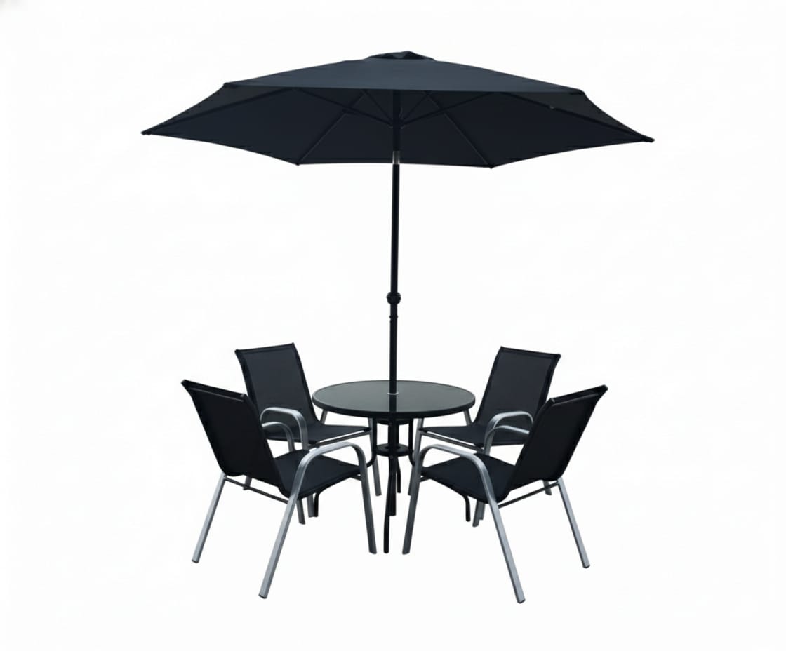 GRANDALA PATIO 4 PRSN WITH UMBRELLA SET