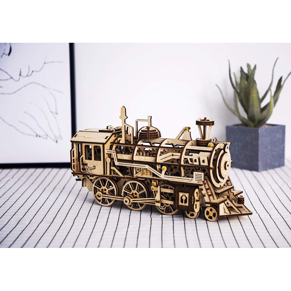 Robotime Locomotive Train 3D Wooden Puzzle LK701