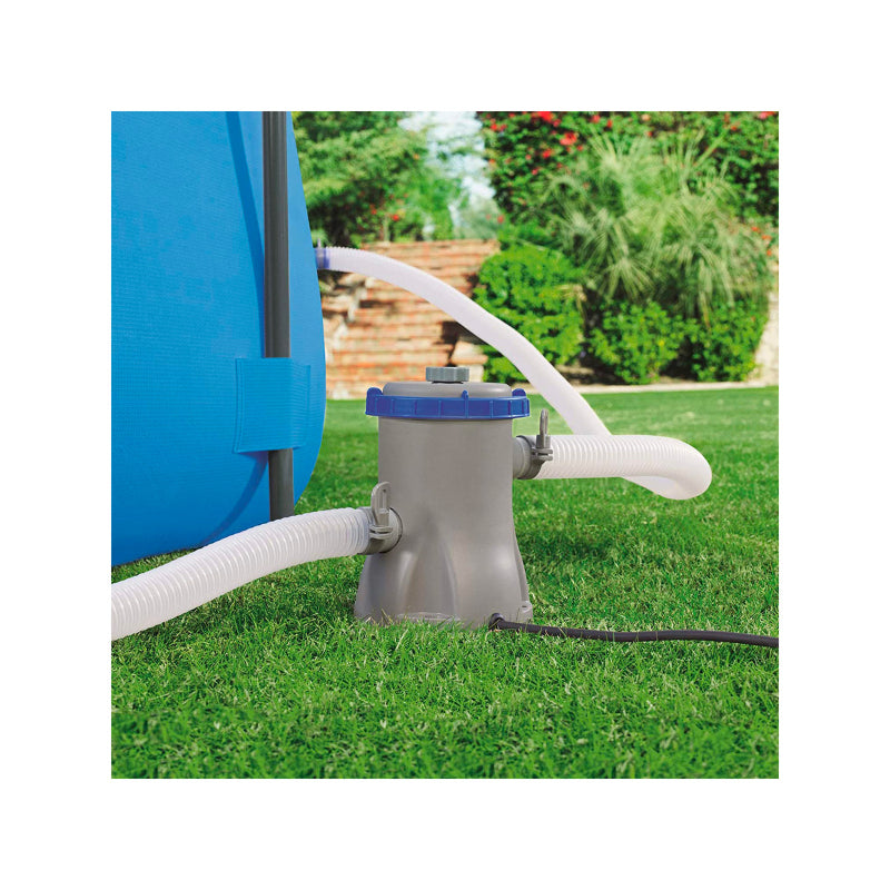 Bestway 56629 Power Steel Rectangular Swimming Pool 282 x 196 x 84 cm