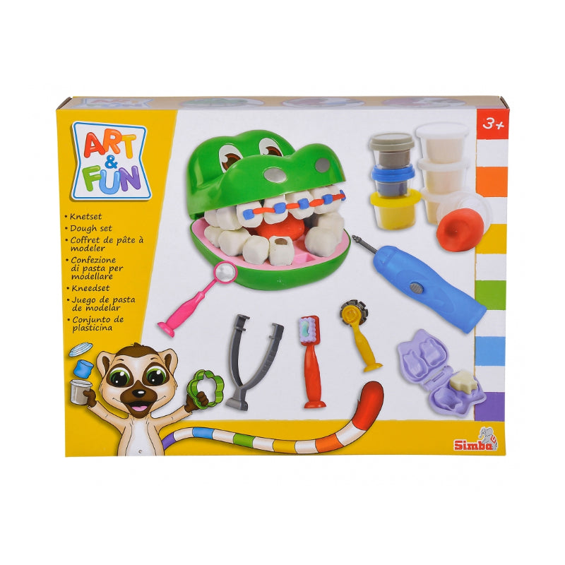 Simba A&F Dough Set Crocodile Dentist