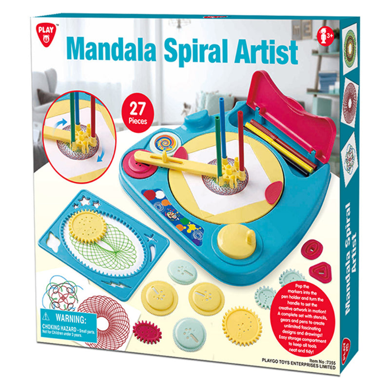 Playgo Mandala Spiral Artist - 27 Pcs
