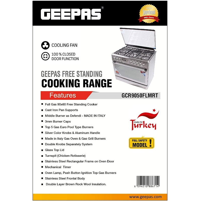 Geepas Cooking Range GCR9050 Best Price in Doha, Qatar Buy at