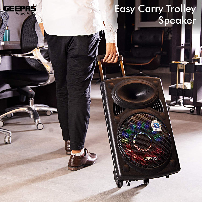 Geepas Rechargeable Trolley Speaker GMS8519